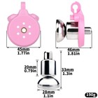 Resin Male Sissy Chastity Device With 4 Rings Inverted Cage For Men Locking Belt