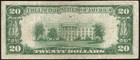 1929  20 Twenty Dollar Chicago Federal Reserve National Currency Note Fr 1870g