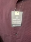 New Van Heusen Dress Shirt Men s Lg 16-16 5    Purple Striped Classic Fit Casual