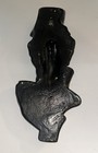 Oriental Asian Figurine Wall Hanger 1958 Vtg Art  17   x 8    Rare Heavy Concrete