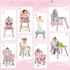 8 In 1 Baby High Chair  Convertible Highchair For Babies And Toddlers table And