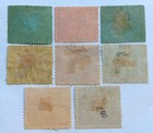 Panama 1887-92 Collection Of Map Of Panama Stamps Scott 8 19