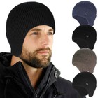 Thick Beanie Warm Wool Knit Hat Baggy Cap Cuff Slouchy Skull Hats Ski Men Women