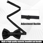 Classic Formal Neck Bowties For Men Black Pre-tied Bow Tie Adjustable Solid 