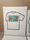 Rare  Hawaii Style T-shirt Original Concept Art Signed By Janet Tolson