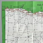 Vtg 1957 Ohio Turnpike Map Toll Schedule Brochure Welcome Cover October 10-57