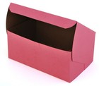 0826 Pink Paperboard Non-window Lock-corner Bakery Box  8  Length X 5  Width    