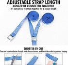 Cartman 1  X 12  Lashing Straps Cargo Tie-down Strap Up To 600lbs  6pk Blue