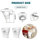 2 Pcs Mess-flour Funnel For Kitchen Aid Mixer  Food-silicone Funnel  Stand Mi   