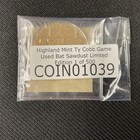 1 - Ty Cobb Game-used 1921-30 Bat Sawdust From Highland Mint Limited 1 Of 500 Qy