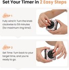 Mechanical Kitchen Timer With Magnet  Wind Up Cooking Timer Clock With Loud