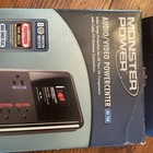 Monster Power Av Powercenter     Audio video Surge Protector     6   8 Outlets 