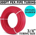 Happybuy 3 4  X 300ft Pex Tubing Pex-b Red Hydronic Radiant Floor Heat Heating