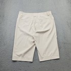 Nike Golf Shorts Womens 14 Tan Stretch Fit Dry Performance Ankle Slit Golfer