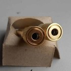 2pcs Copper Gold Plated For 6 5mm To 3 5mm Headphone Adapter Audio Adapter