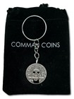 1936 Hobo Nickel Cut Coin Keychain Native American Indian Chief Skull Buffalo
