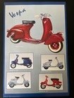 Vintage Vespa Scooter Poster - Ricordi Milano Ref  4238 - Original 90s Nos