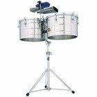 Latin Percussion Lp258slp Tito Puente Thunder Timbales  Steel With Stand