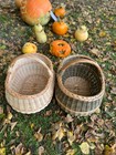 Extra Large Wicker Basket Handwoven Willow Rustic Storage Blankets Pillows Toys