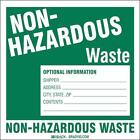 Pack Of 50 Brady 121159 Y4082736 Non Hazardous Waste Optional Information Labels