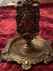 Victorian   Art Noveau Brass Matchbox  Holder Or Stand