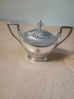 Antique Tiffany Sugar Bowl   Creamer Silver Soldered Kitchen Accessories 