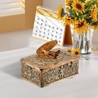 Vintage European Art Style 3d Embossed Automaton Singing Bird Ornaments