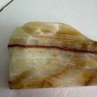 Vintage Carved Onyx Marble Stone Ashtray Banded Natural Stone Tobacco Decor