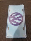 Vintage Rare Blue Volkswagen Dealer License Plate Never Used