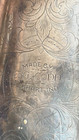 1903 Cg Conn Trombone Sn76726  Silver Plate W  Original Leather Case