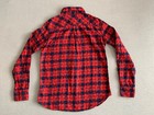 Uniqlo Womens Flannel Shirt Plaid Sz Xs Check Top Lumberjack Red Blue L sleeve