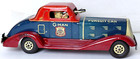 Vintage 1930 s Marx Police G-man Pusuit Car Tin Litho Windup Toy Gangster Works