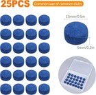 Coguzed 25 Pieces Pool Cue Tips Precision 13mm Billiard Stick For Blue 
