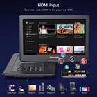 19  Full Hd Portable Dvd Player W  16  Large Screen Av Out Hdmi Mp4 Usb Battery