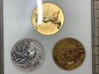 Okinawa Marine Expo Medal Set Gold Silver Bronze Commemorative