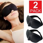 3d Travel Silk Eye Mask Sleeping Soft Padded Shade Cover Rest Relax Blindfold