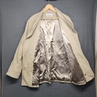 Contemporary By Mackintosh Coat Womens Size 10 Tan Double Breasted 100  Wool Vtg