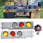 30  Chrome Steel Mudflap Hanger 30led Light Bar 2 5  Bolt For Semi Truck Trailer