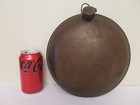 Vintage Antique Smooth Side Copper Miner s Canteen W Screw On Cap Single Hoop