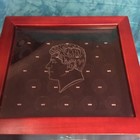 The John F  Kennedy Wooden Box Pcs Stamp And Coins U s  Half- Dollar Collection 