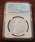 2019 1oz Silver Krugerrand Ms70 Ngc First Day Production - Rare   Key Date