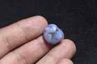 Authentic Ancient Roman Blue Agate Stone Bead In Good Condition