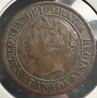 1858 1 One Cent Canada Large Penny Victoria First Year Key Date 