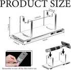 2 Pcs Acrylic Men s Razor Stand Holder Safety Razor Stand Stable Storage Bracket
