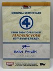 Thing 2026 Topps Finest Marvel Fantastic 4 Original Sketch Card 1 1 Ryan Finley
