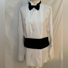 Three Piece Mens Tuxedo With Black Blazer And Trousers