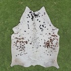 Hair On Cowhide Rug Real Cow Leather Skin Floor Carpet Natural Rug 66x58  Cc1336