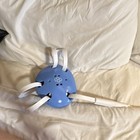 Rudis Elite 2 0 Full Face Wrestling Headgear Blue White Chin Strap 6 Vent Holes