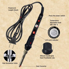 Wood Burning Kit Adjustable Temp 200-450c Pyrography Pen Set 60w 25 Tips Diy