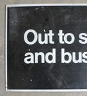 Vintage Chicago Transit Cta Subway Elevated Train Station Sign Out Street Buses